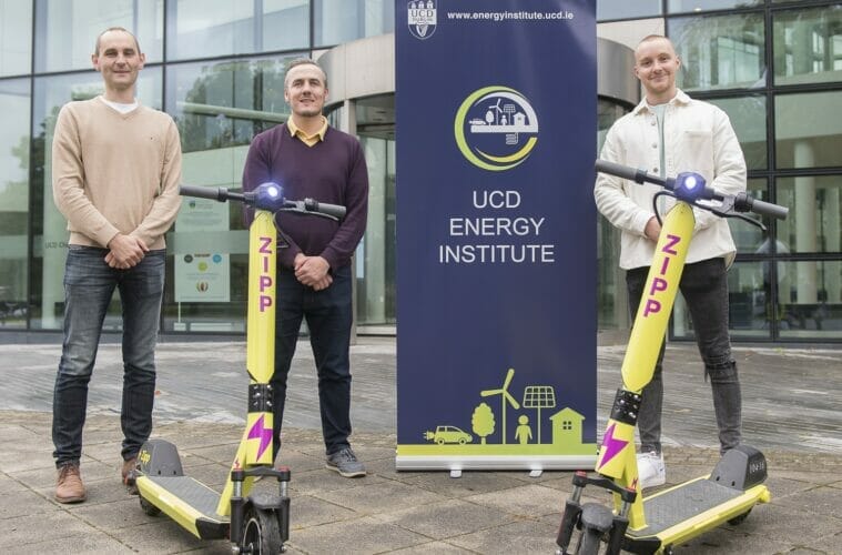 Zipp Mobility and UCD Energy Institute Announce Research Partnership to Enhance e-Scooter Safety