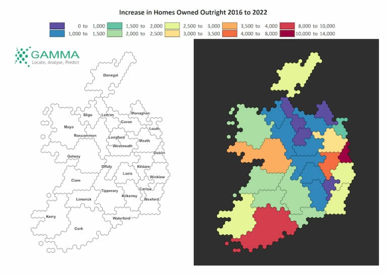 Gamma maps out Census data to show property patterns across Ireland ...