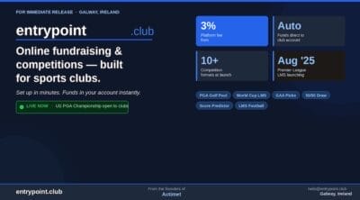 Galway Start-Up Launches Platform That Takes the Hard Work Out of Club Fundraising